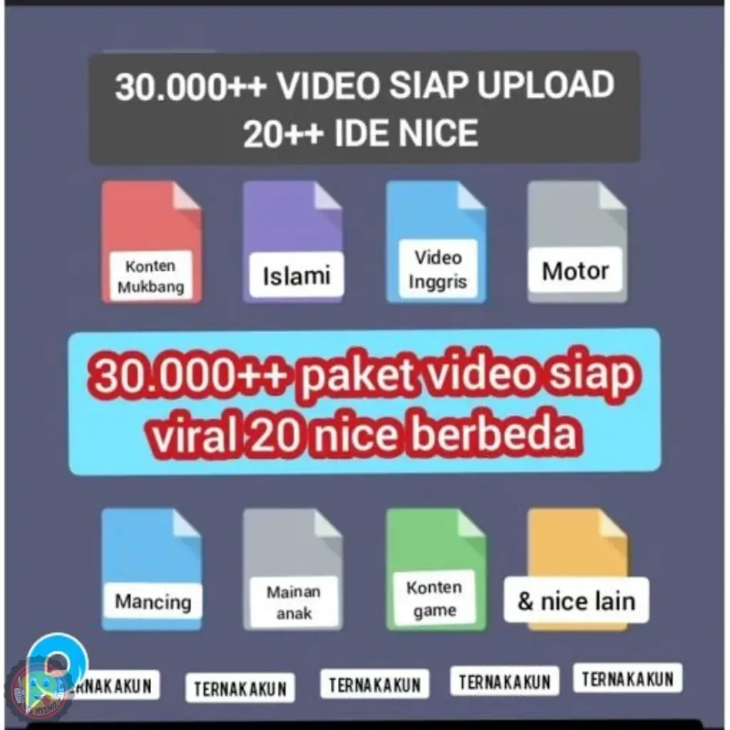 Paket Hemat 30.000++ Konten Video Viral Siap Upload Tanpa Watermark No Copyright