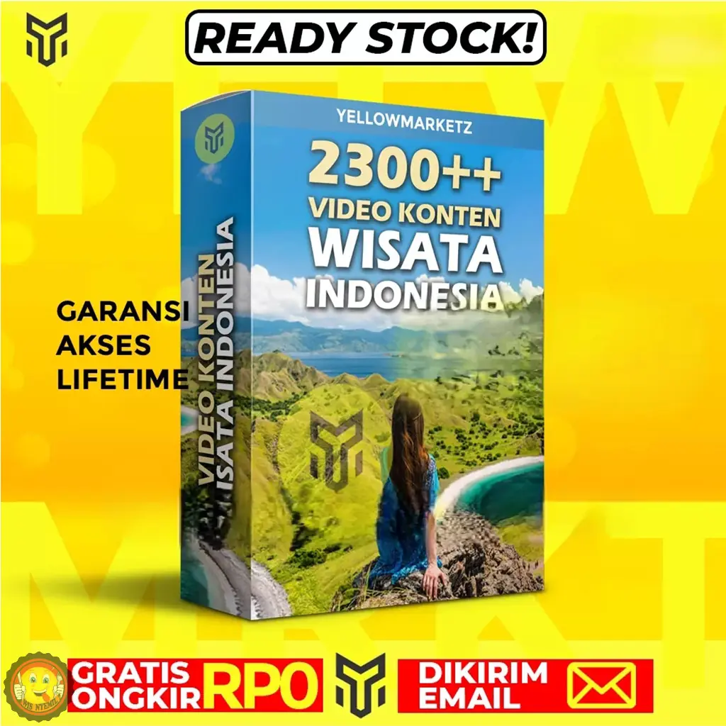 2300++ VIDEO KONTEN WISATA INDONESIA - Konten Video Portrait Siap FYP